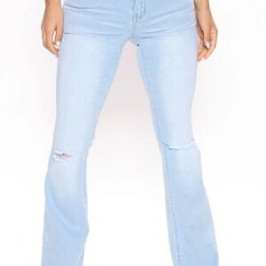 Low Rise Flare Jeans